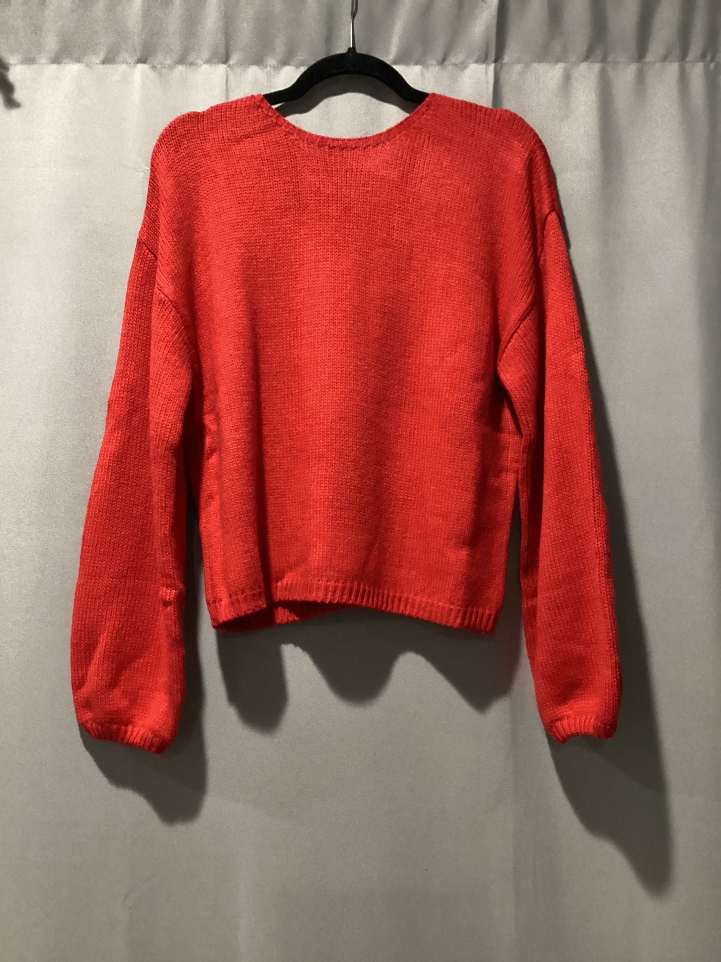 Festive bow backless sweater