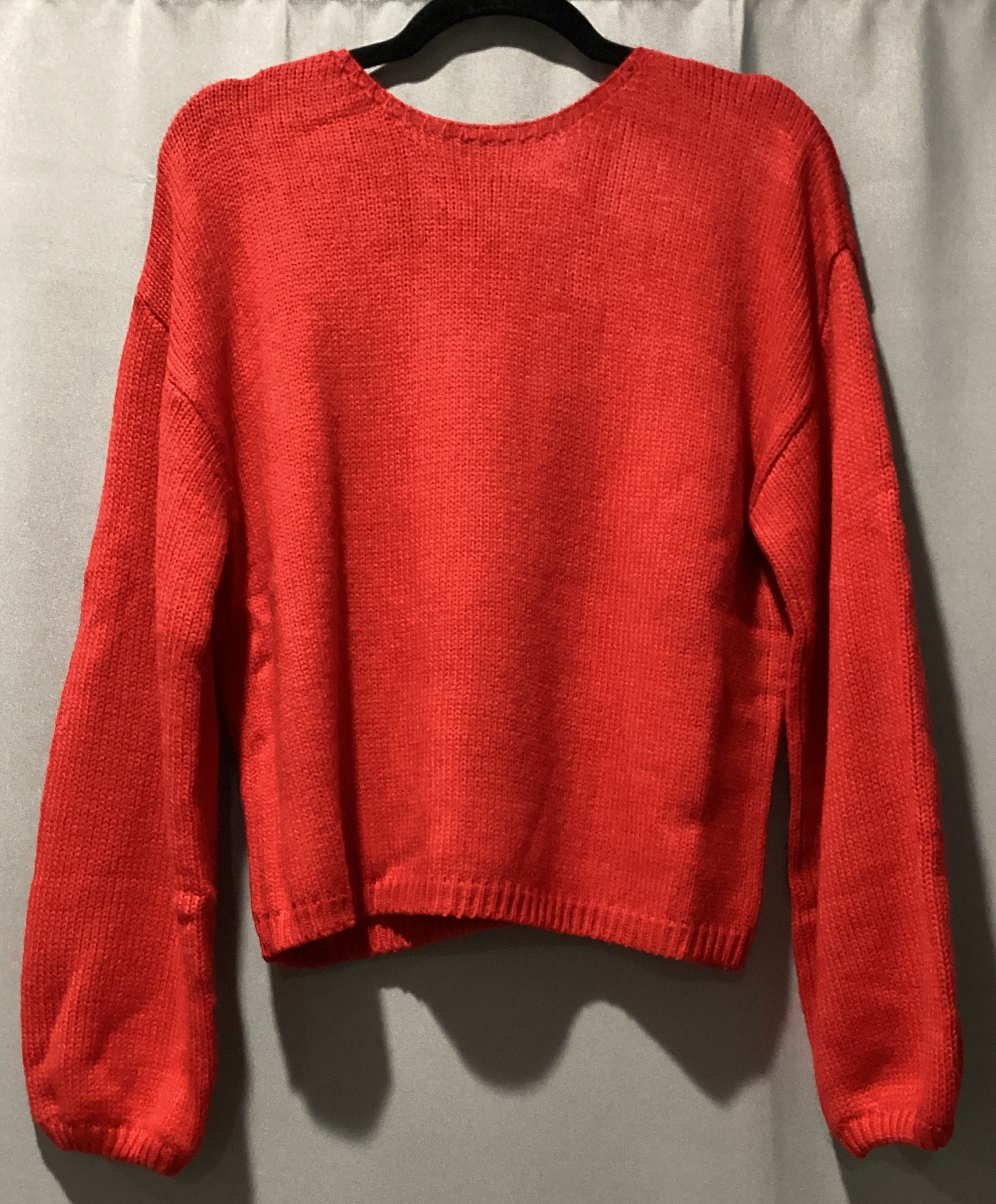 Festive bow backless sweater