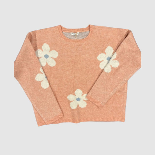 Floral print sweater