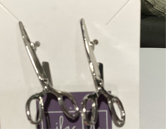 Scissor dangling earrings