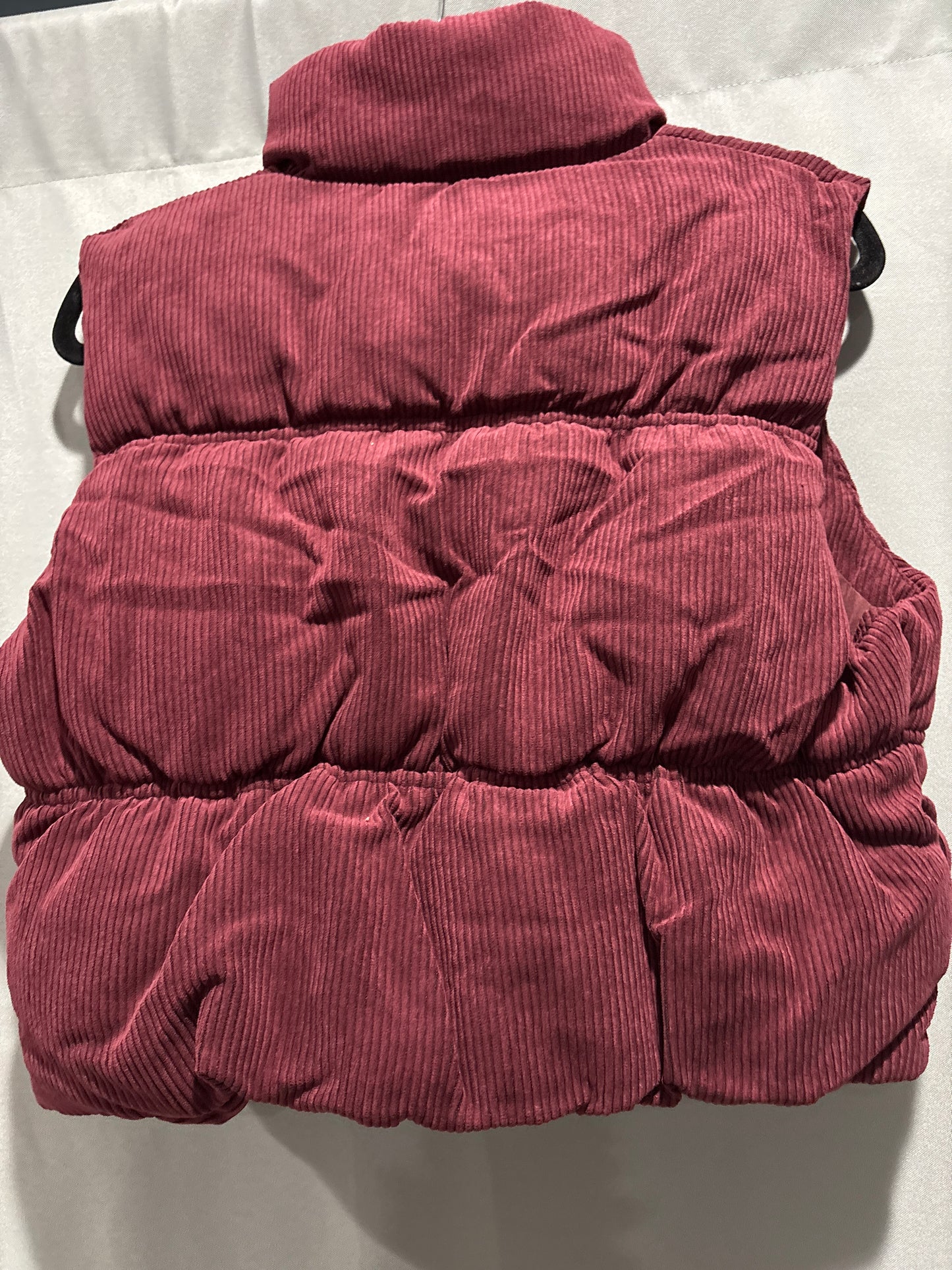 Corduroy puffer vest