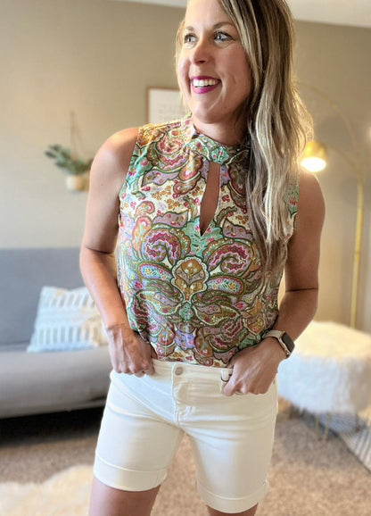 Liverpool Keyhole sleeveless top