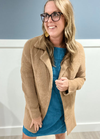 Open front coatigan sweaterLiverpool carmel