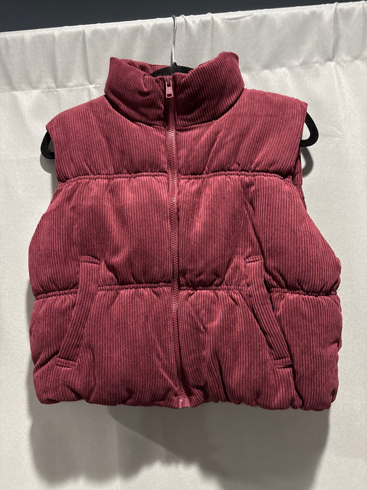 Corduroy puffer vest