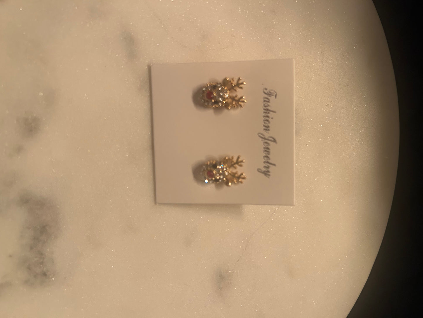 Reindeer Sparkly Studs