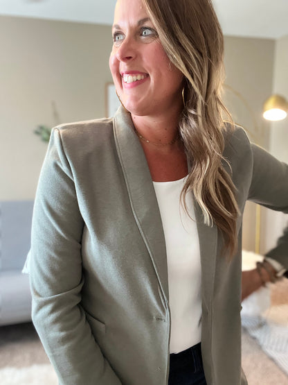 Relaxed Blazer - army green