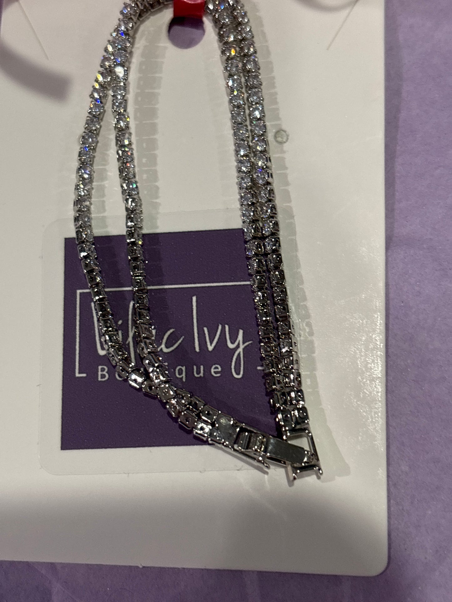 Two strand rhinestone crystal bracelet