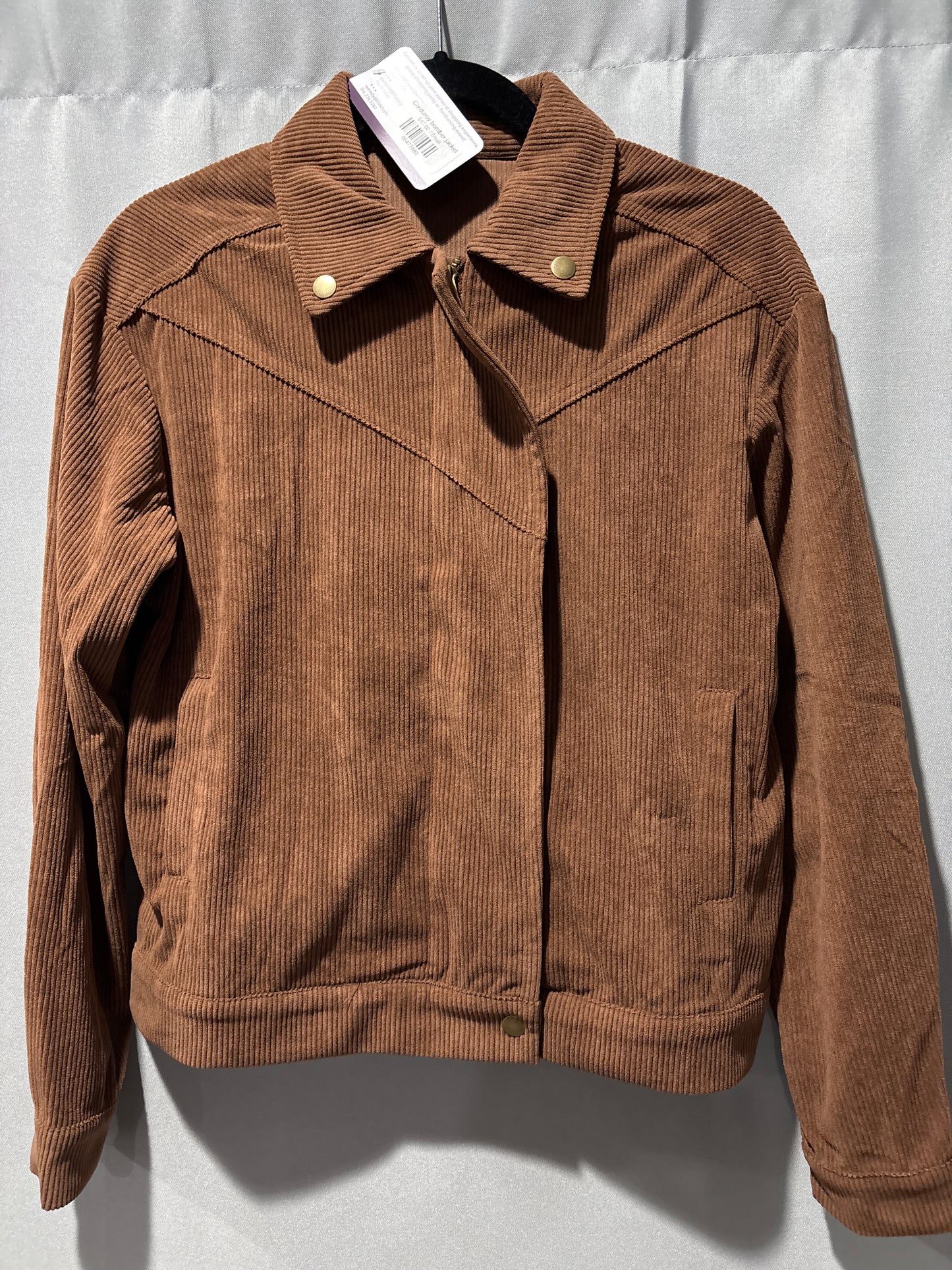 Corduroy bomber jacket
