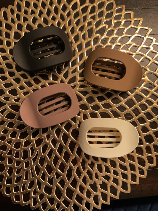 Matte Oval Hair Clip