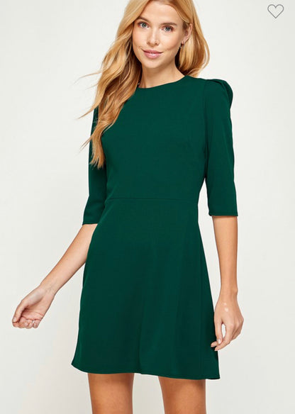 Half sleeve A Line dress