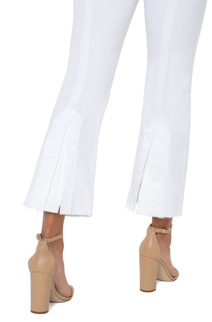 Liverpool Gia Glider Crop - bright white