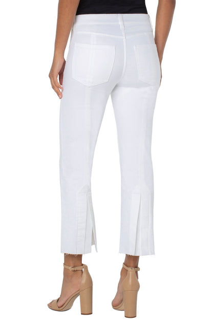 Liverpool Gia Glider Crop - bright white