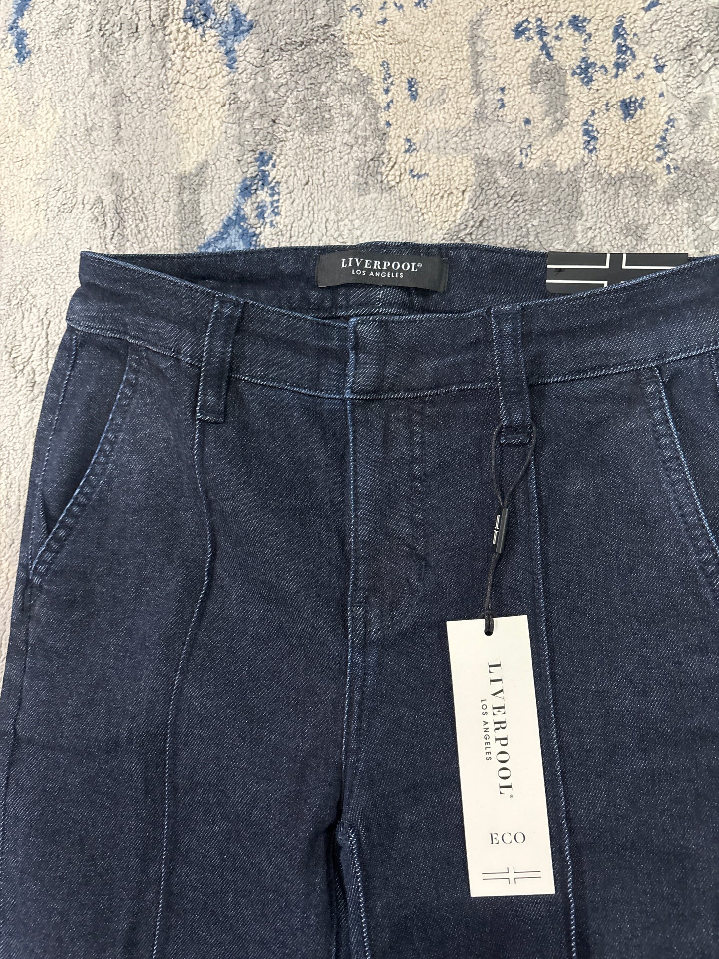 Liverpool trouser Jean boot with pin tuck