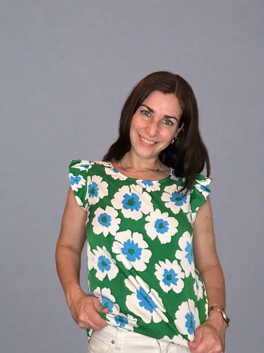 Glorious Green flower top