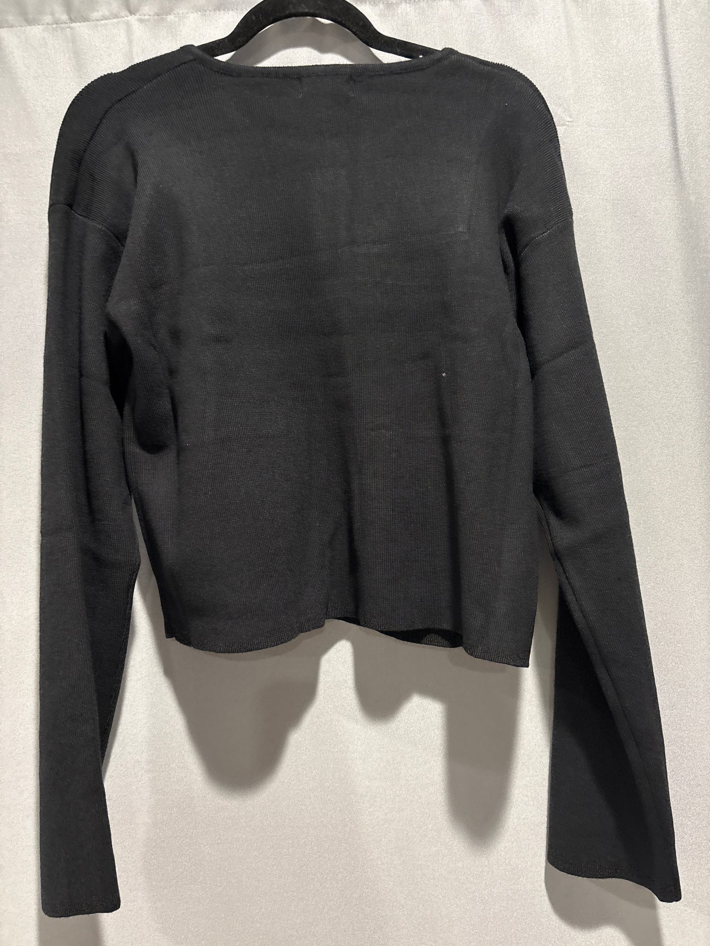Front pocket cardigan with gold buttons