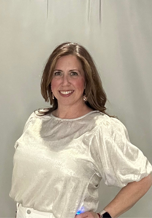Bubble short sleeve blouse