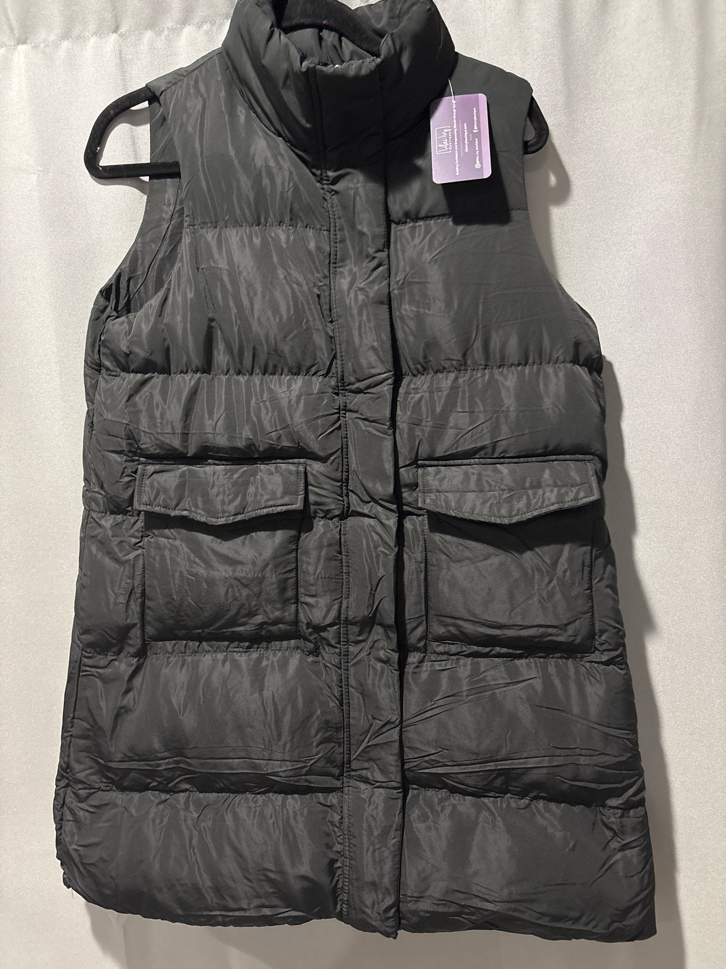 Long puffer vest