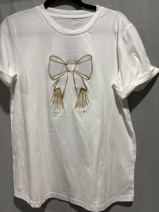 embroidered graphic t