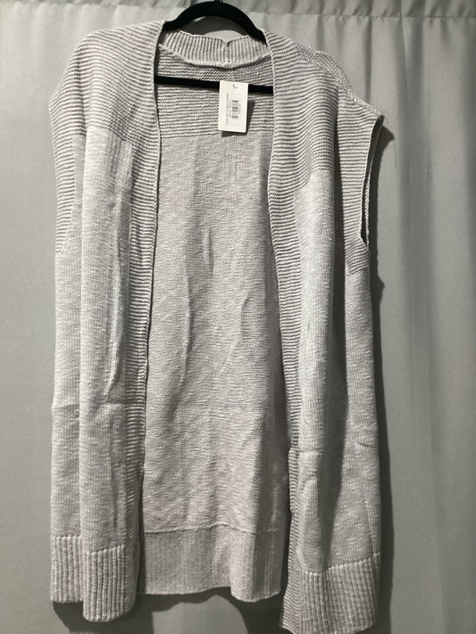Gray vest cardigan sweater