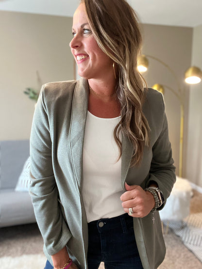 Relaxed Blazer - army green