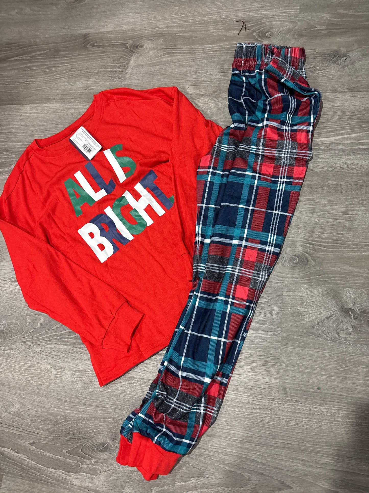 All is right plaid PJ set