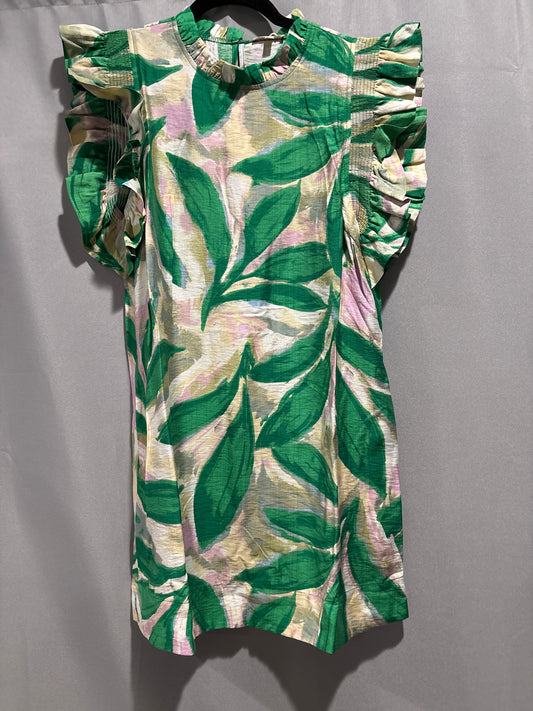 Green leaf dress