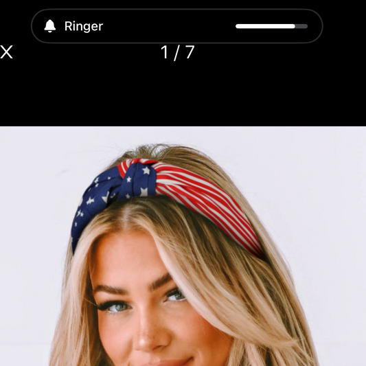 American flag headband