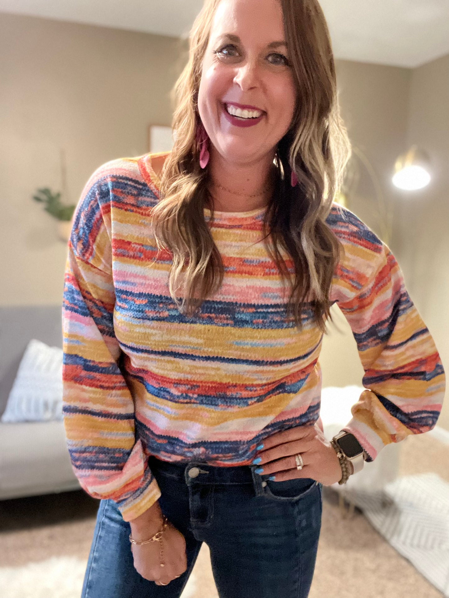 Multi color sweater
