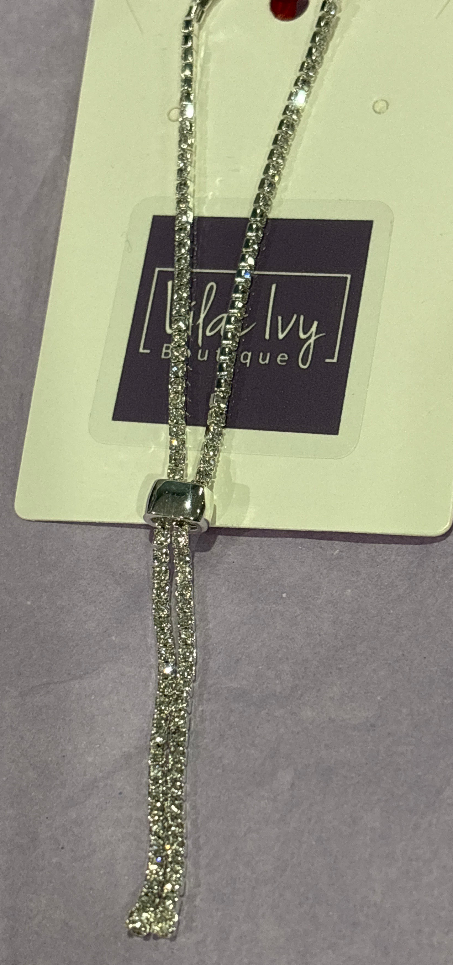 Crystal slide bracelet