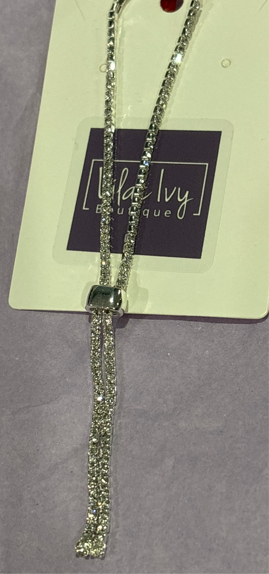 Crystal slide bracelet