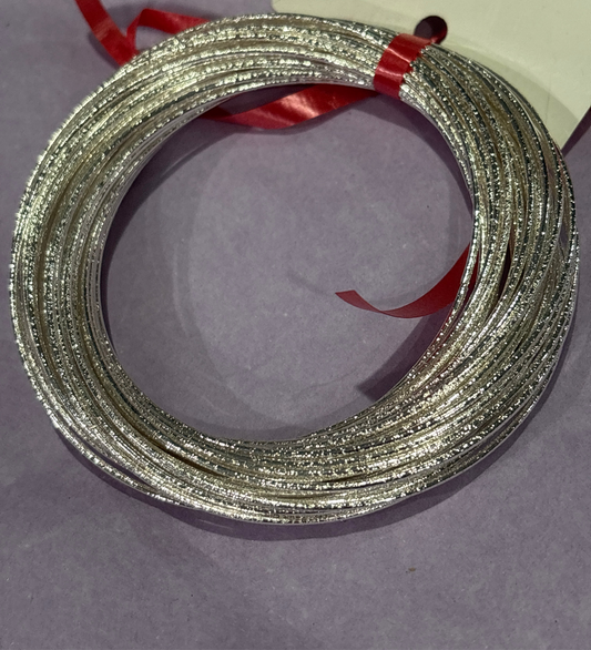 Multi strand, silver bangle bracelets