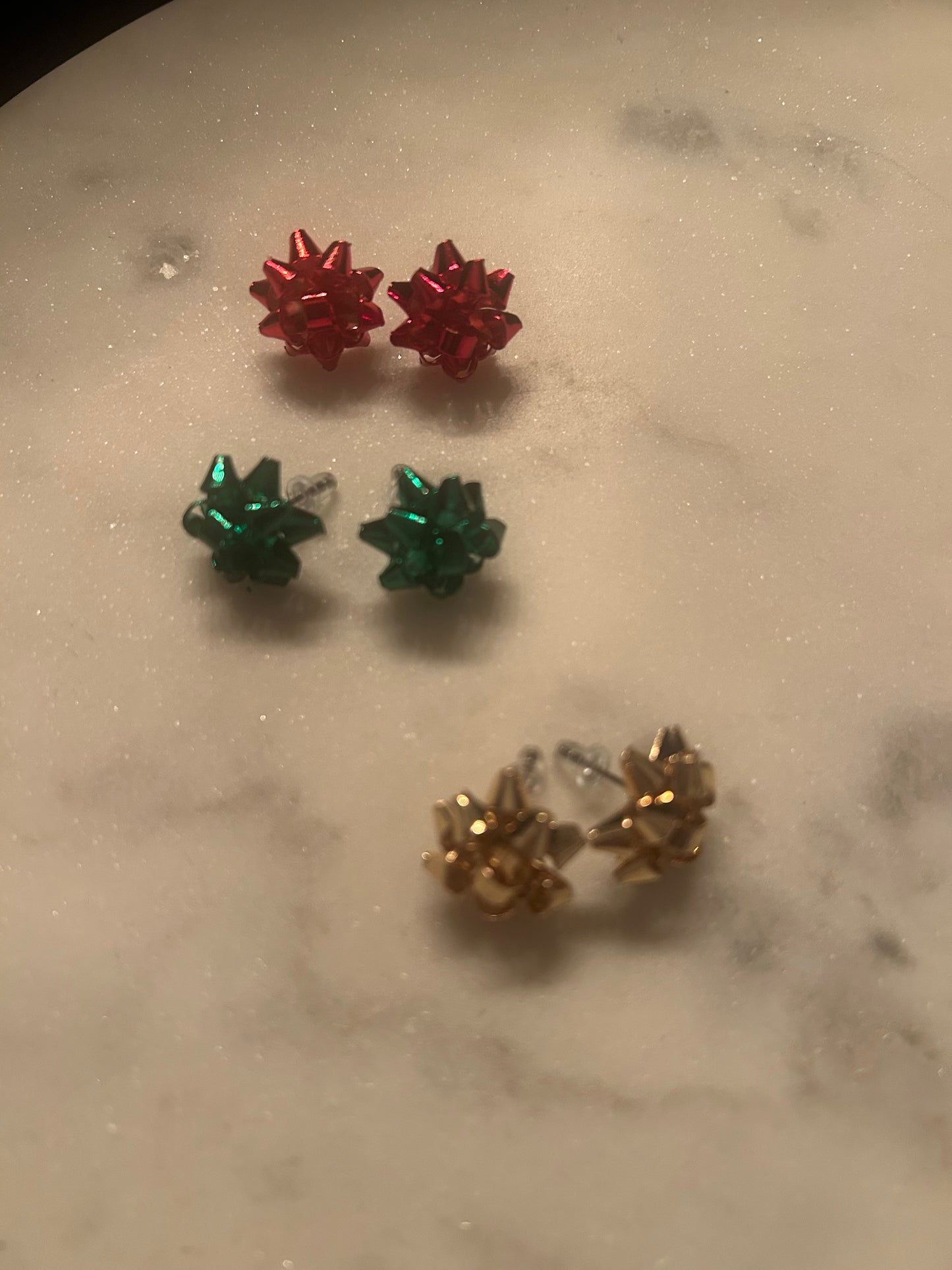 Classic Gift Bow Studs