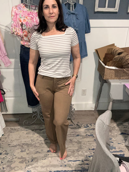 Liverpool Kelsey wide leg trouser Palo Santo