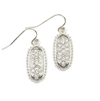 DRUZY stone oval earrings