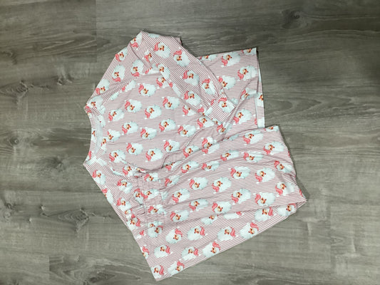 Pink striped Santa PJs