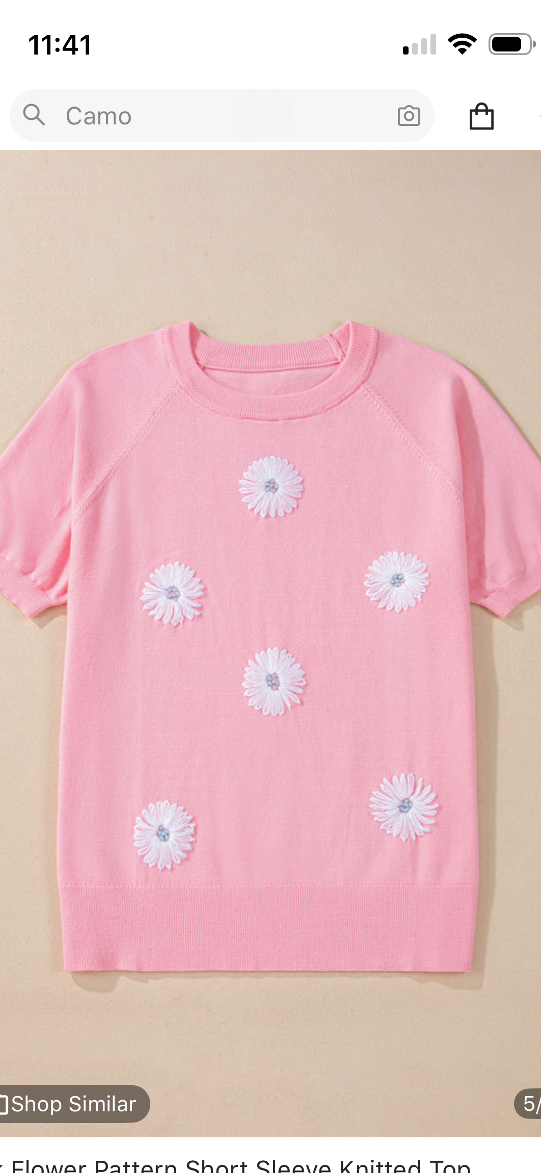White Daisy sweater