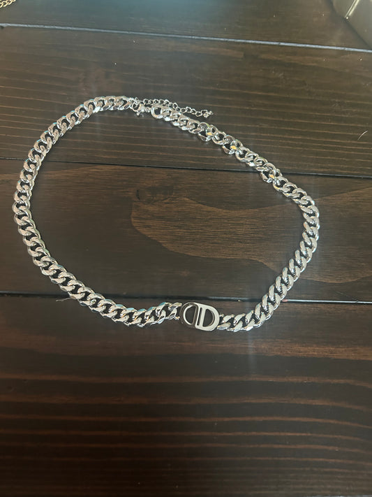 Silver Chain Link Necklace
