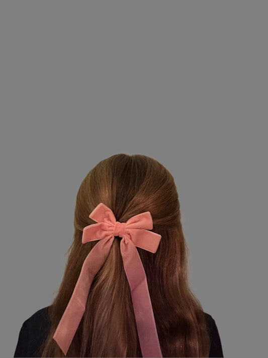 Long bow clip barrettes