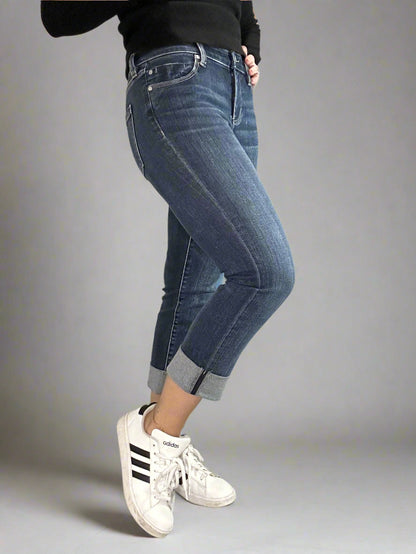 Liverpool, Charlie crop wide rolled cuff