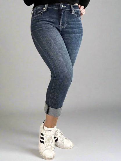 Liverpool, Charlie crop wide rolled cuff