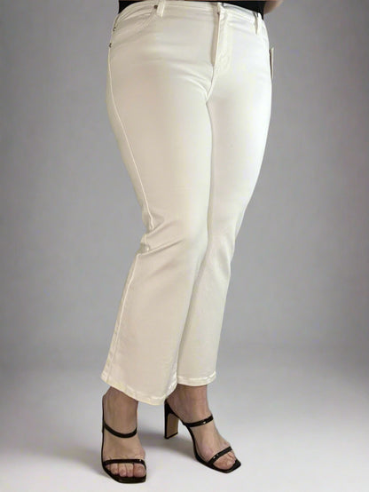 Liverpool Hannah crop flare white