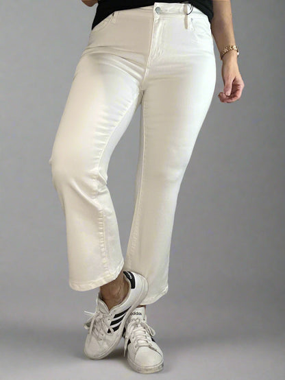 Liverpool Hannah crop flare white