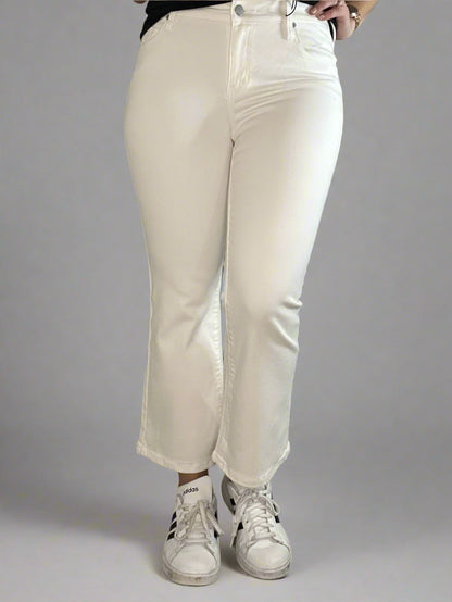 Liverpool Hannah crop flare white