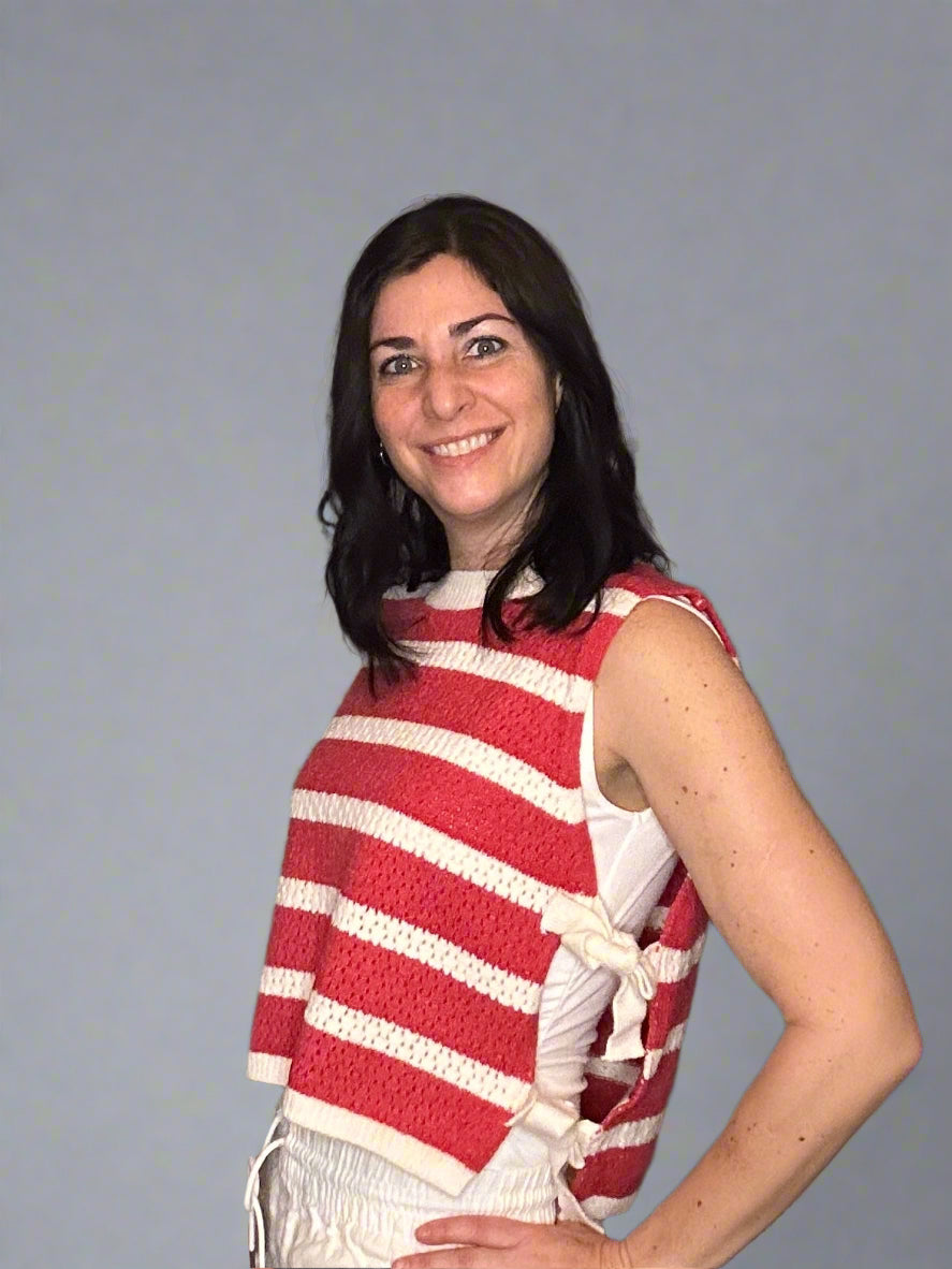 Side tied vest top