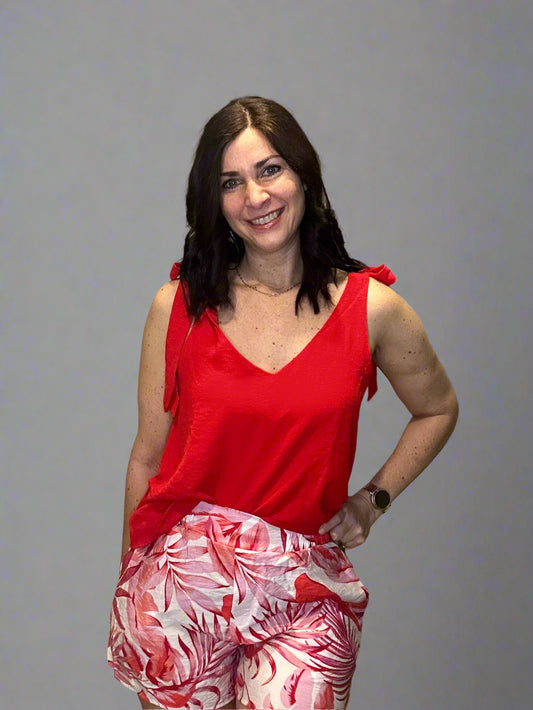 floaty top with self tie straps