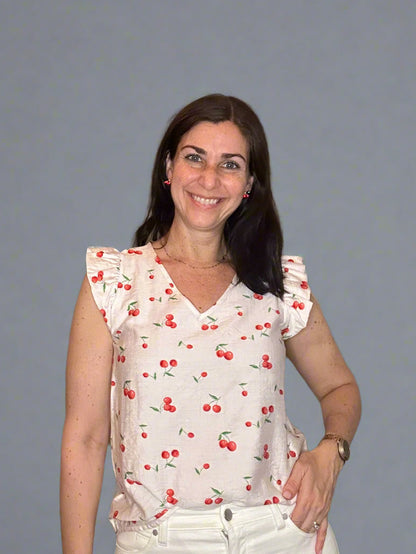Cheerful cherry top