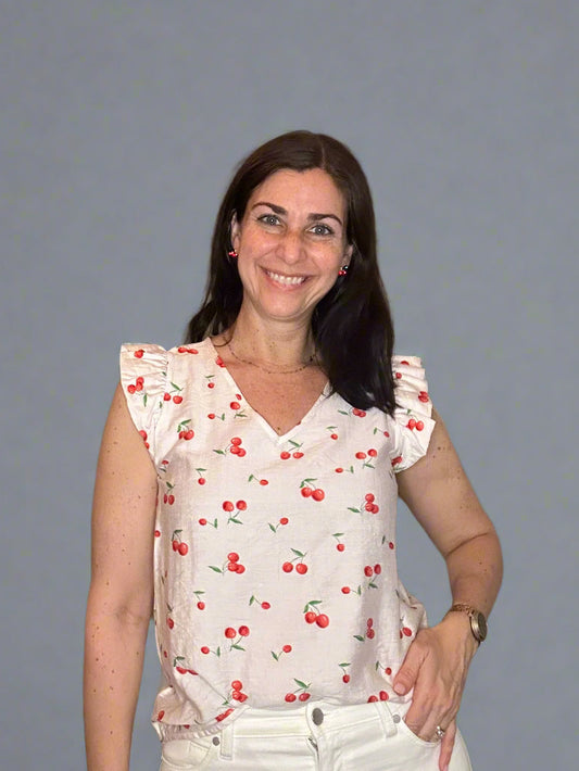 Cheerful cherry top